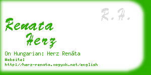 renata herz business card